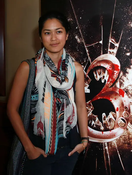 Melakoni film bergenre 'action' ternyata menjadi pengalaman dan kesenangan tersendiri bagi Prisia Nasution. (Deki Prayoga/Bintang.com)