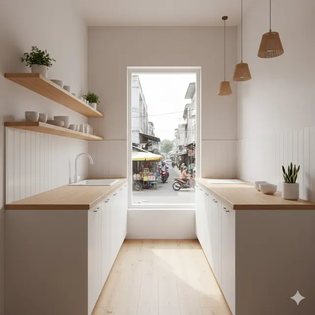 Ide Dapur Minimalis Hemat Ruang di Rumah 1 Lantai Sempit