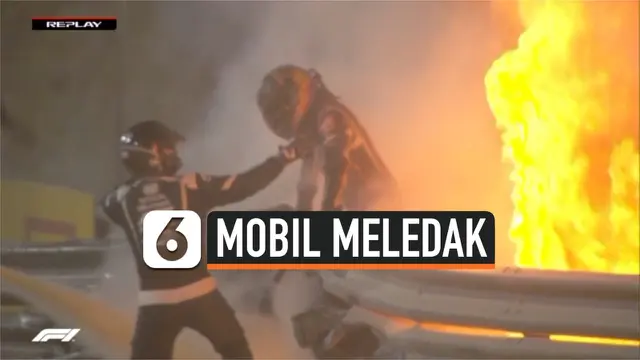 VIDEO: Mengerikan! Detik-Detik Mobil Balap F1 Meledak dan Terbelah Dua