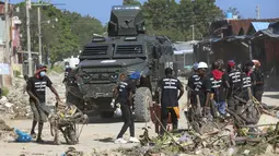 Rumah Sakit Universitas Negeri Haiti, yang dikenal sebagai Rumah Sakit Umum di Port-au-Prince, itu diambl alih setelah berbulan-bulan meningkatnya serangan dari kelompok bersenjata. (AP Photo/Odelyn Joseph)