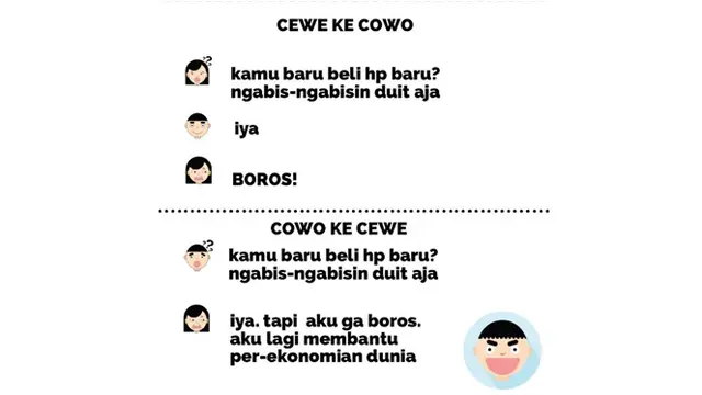 7 Perbedaan Cewek dan Cowok di Berbagai Situasi, Bikin Senyum-Senyum Sendiri