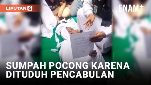 VIDEO: Pria di Palembang Sumpah Pocong Usai Dituduh Cabuli Bocah 5 Tahun