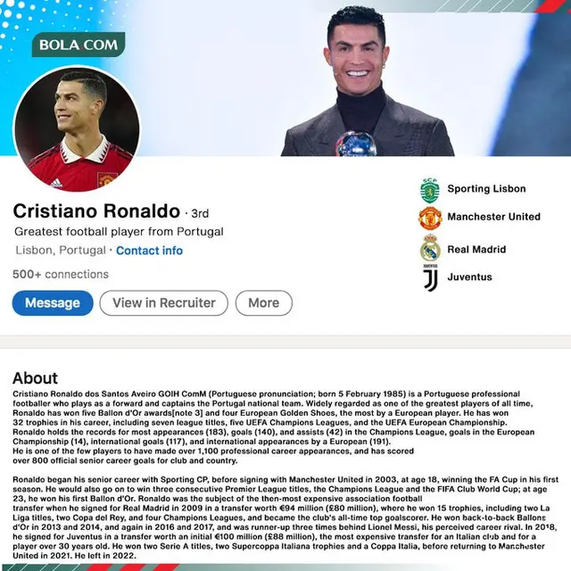 6 Editan Foto Cristiano Ronaldo Menganggur Cari Kerjaan Ini Kocak