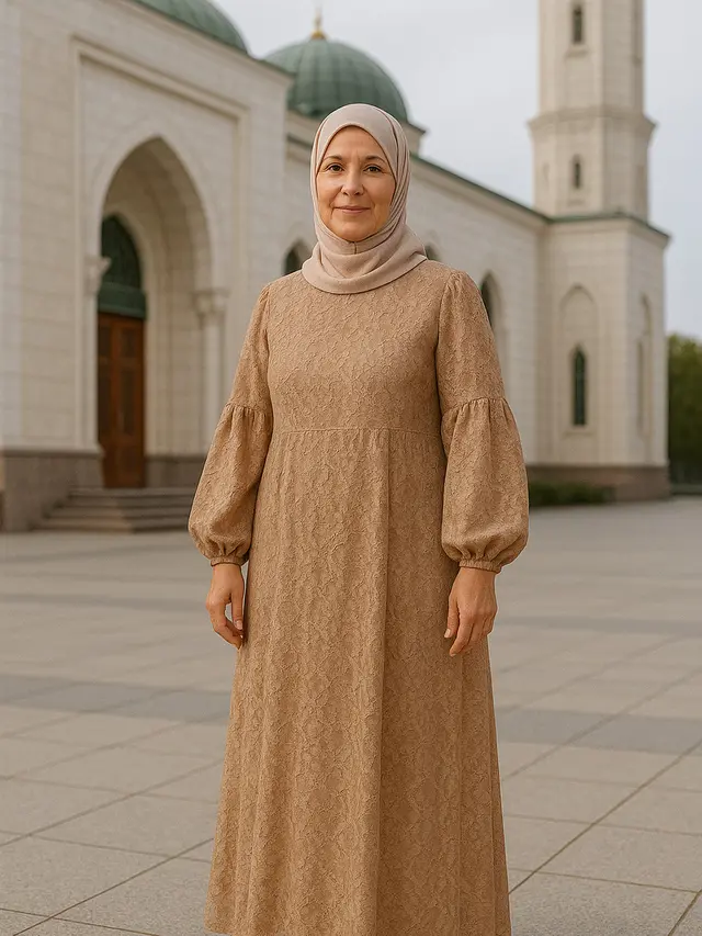Rekomendasi Gamis Brokat untuk Ibu-Ibu Usia 50-an