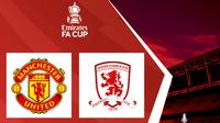 Piala FA - Manchester United Vs Middlesbrough (Bola.com/Adreanus Titus)