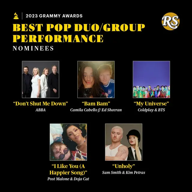 Nominasi Bet Pop Duo/Group Performance Grammy 2023.