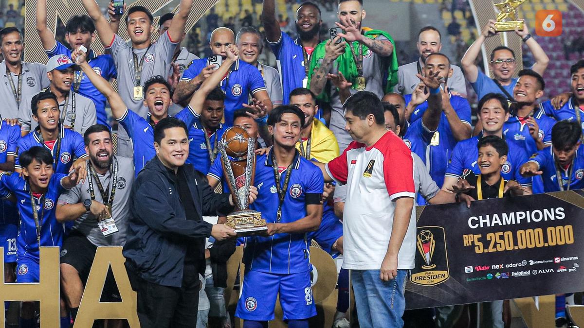 Punya 4 Trofi Juara, Arema Targetkan Trofi Kelima di Piala Presiden 2025