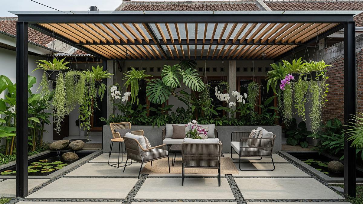 8 Desain Pergola Belakang Rumah agar Terasa Lebih Sejuk, Inspirasi Gaya Minimalis hingga Tropis