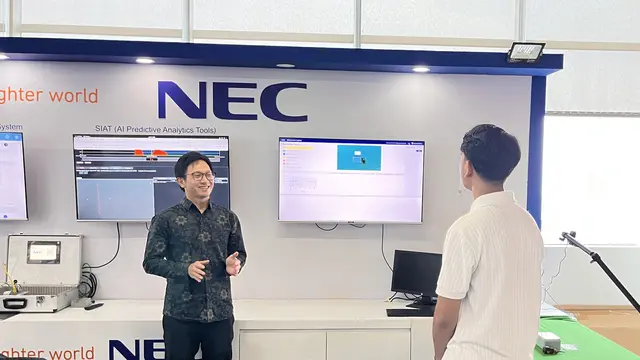 Foto 9. Solusi NEC System Invariant Analysis Technology (SIAT) Membantu Mendeteksi Anomali Produksi Guna Mencegah Gangguan dan Shutdown Operasional Pabrik