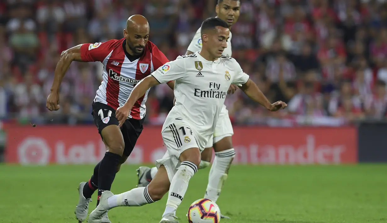 Namun sehari setelahnya El Real mengaktifkan klausul pembelian kembali anak didiknya tersebut. Vazquez hingga saat ini masih membela panji Real Madrid yang berhasil menjuarai banyak gelar. (AFP/Javier Soriano)