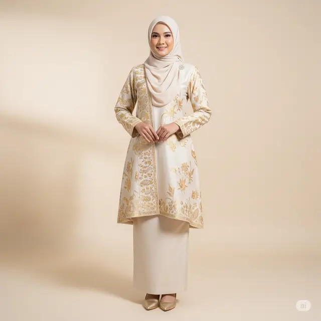 15 Model Gamis Batik Elegan dan Mewah untuk Tampilan Menawan