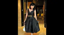 Kiki Amelia saat menghadiri I  Fashion Festival 2014 , Jakarta. Foto diambil pada Kamis (18/12/2014). (Liputan6.com/Panji Diksana)