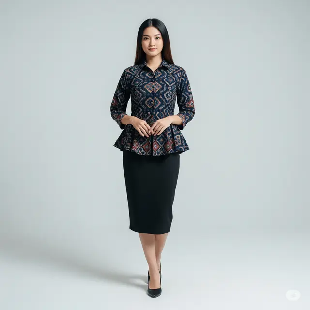 9 Model Baju Batik Wanita Kancing Depan Modern Terbaru yang Wajib Kamu Miliki