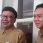 Mendagri Tjahjo Kumolo bertemeu Gubernur DKI Jakarta Basuki Tjahaj Purnama (Delvira Chaerani Hutabarat/Liputan6.com)