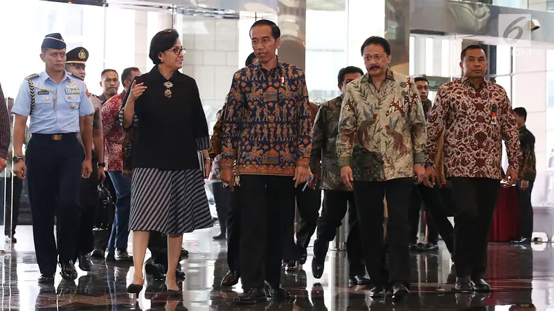 Jokowi Tinjau Pergerakan IHSG di BEI