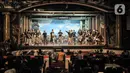 Suasana latihan pementasan wayang orang di Gedung Pertunjukan Wayang Orang Bharata, Senen, Jakarta, Minggu (4/4/2021). Latihan tetap digelar sehingga seniman masih dapat berkarya di masa pandemi COVID-19. (merdeka.com/Iqbal S. Nugroho)