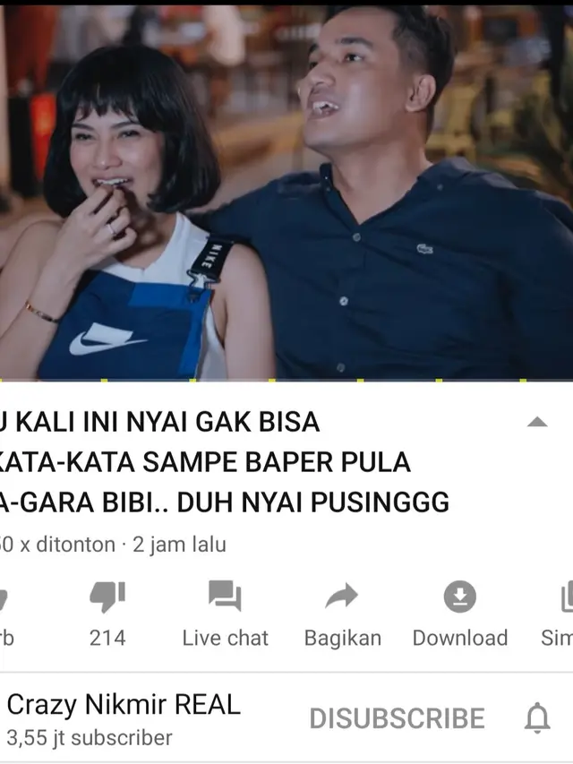 Unggahan Nikita Mirzani. (Foto: YouTube Crazy Nikmir REAL)