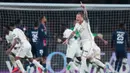 Secara statistik pada pertandingan ini sebenarnya PSG mendominasi dengan 76% penguasaan bola dan melepaskan 32 tendangan yang 13 di antaranya tepat sasaran, namun Nice dapat tampil efektif. (AP Photo/Thibault Camus)