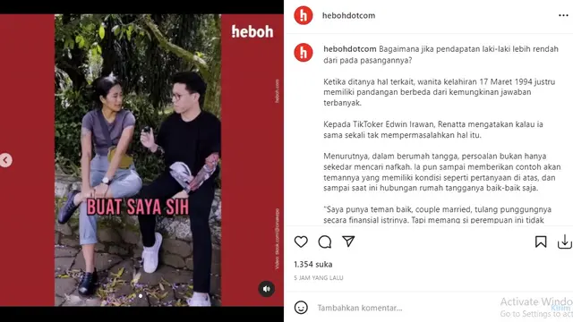 Renatta Moeloek (Foto: Instagram/@hebohdotcom)