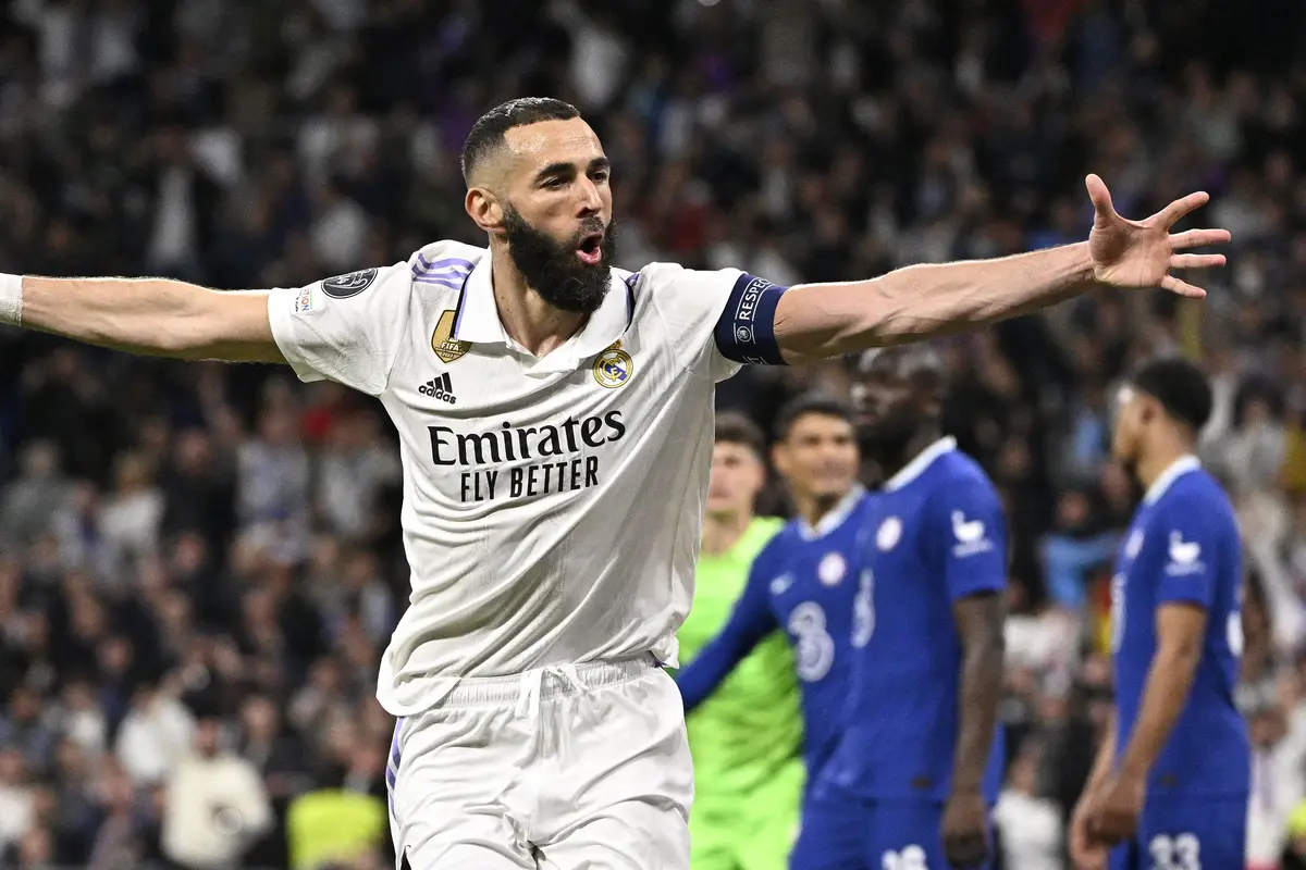 Foto: Real Madrid Amankan Leg Pertama Perempat Final Liga Champions, Tumbangkan 10 Pemain Chelsea
