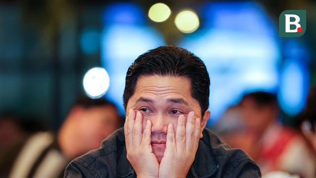 Foto: Ragam Ekspresi Ketua Umum PSSI Erick Thohir saat Nobar Timnas Indonesia Vs Irak di Piala Asia 2023