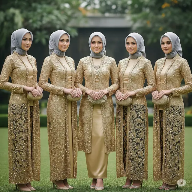 Model Kebaya Bridesmaid Hijab Modern