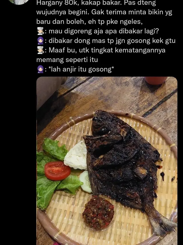 8 Potret Sajian Makanan Tak Sesuai Ekspektasi Ini Bikin Senyum Miris