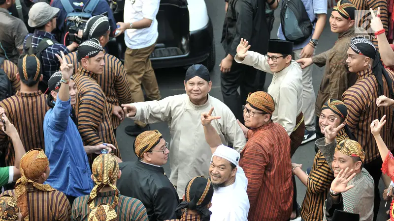 Kemeriahan Pawai Deklarasi Kampanye Damai Pemilu 2019