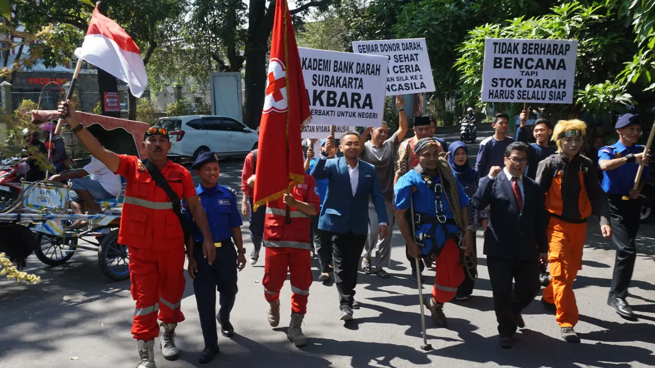 Aksi Kopral Bagyo Peringati Hari Donor Darah Sedunia