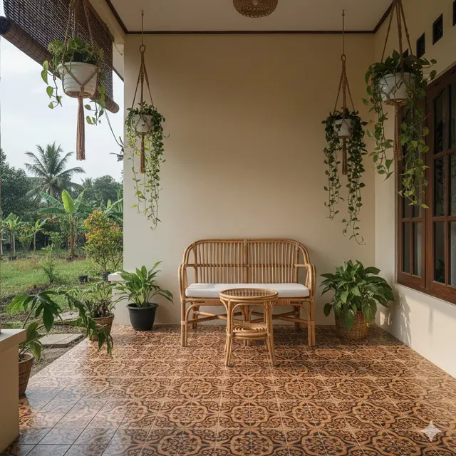 Model Teras Ruang Tamu yang Cocok untuk Rumah di Kampung. Gemini