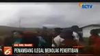 Warga yang juga penambang ilegal itu menilai ada ketidakadilan terhadap mereka.