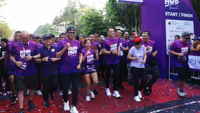 Saat Ribuan Peserta RunHub Surabaya Dapat Perlindungan Jiwa