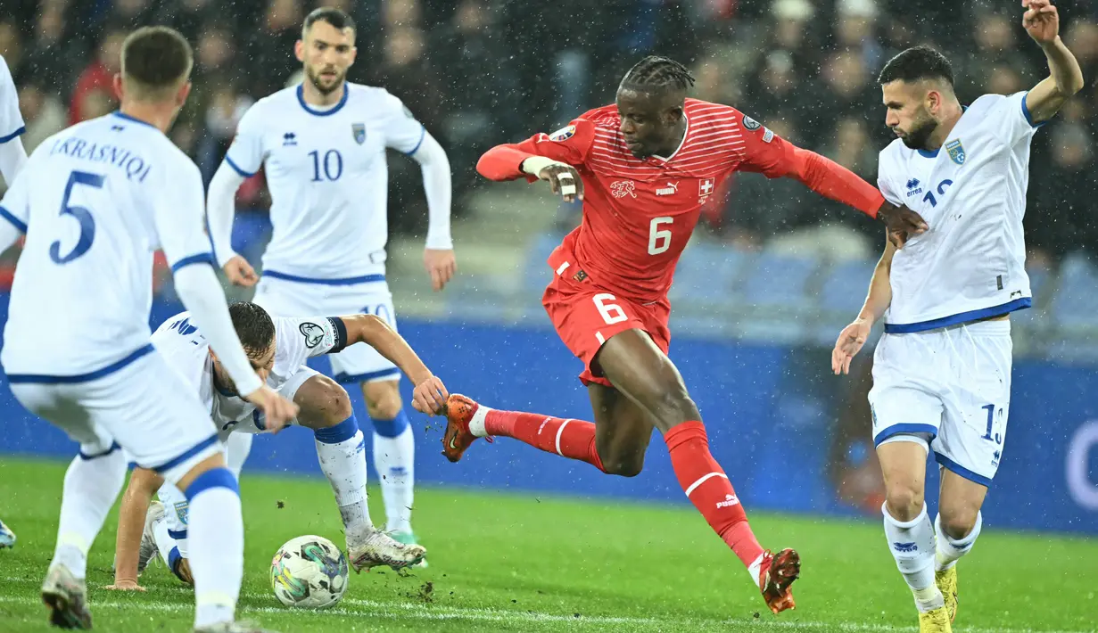 Swiss kembali berlaga di Piala Eropa untuk kali ketiga secara berturut-turut. (SEBASTIEN BOZON / AFP)