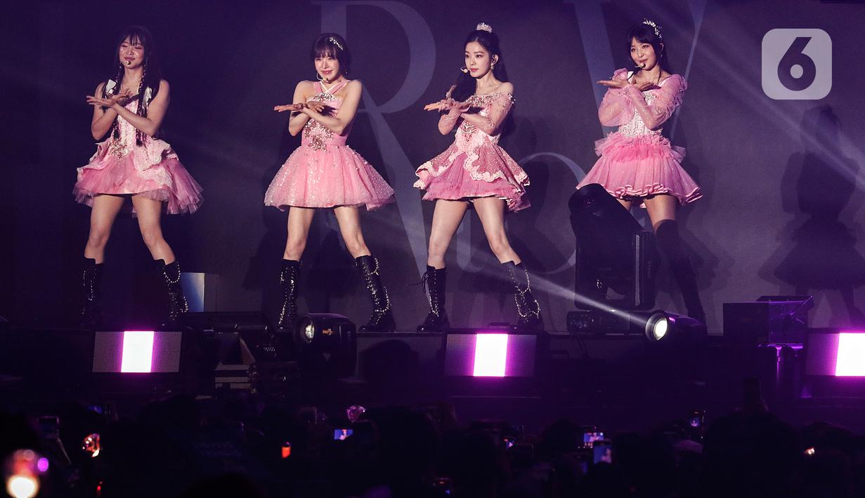 Pertunjukan ini menjadi konser pertama Red Velvet di Indonesia untuk 2023. (Liputan6.com/JohanTallo)