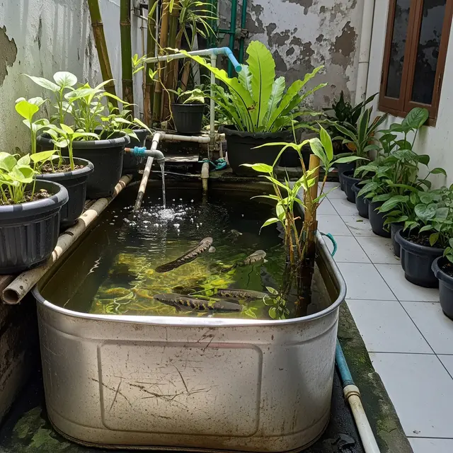 9 Ide Kolam Ikan Gabus Mini dari Wadah Bekas untuk Halaman Sempit, Kreatif dan Hemat Biaya