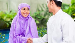 Ilustrasi Pasangan Muslim Credit: shutterstock.com