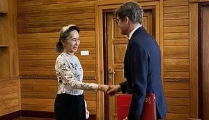 Myanmar Rilis Foto Pertama Aung San Suu Kyi Sejak Kudeta 2021