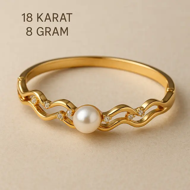 Model Gelang Emas 18 Karat 8 Gram (Image by ChatGPT)