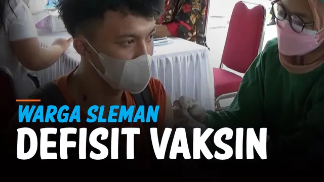 VIDEO: Sleman Kehabisan Stok, Warga Gagal Divaksin Covid-19
