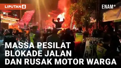 VIDEO: Ratusan Pesilat di Tuban Blokade Jalan dan Rusak 2 Motor Milik Warga