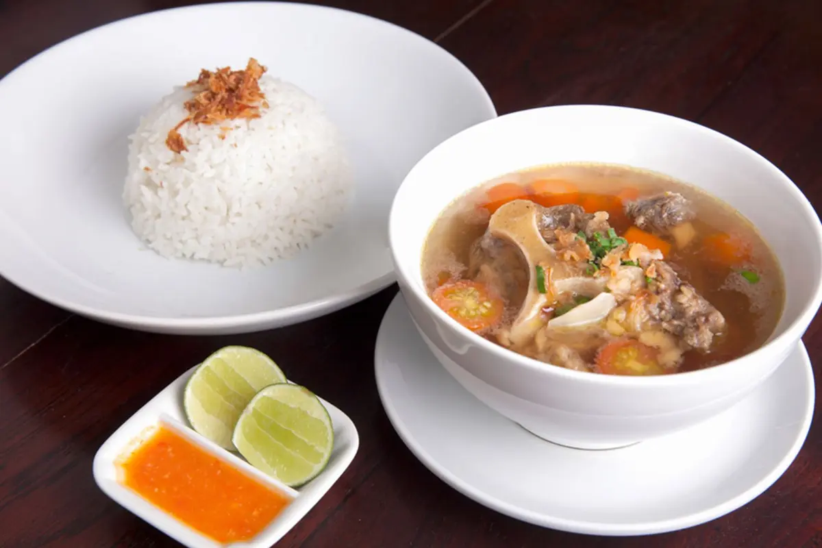 sop kambing bening