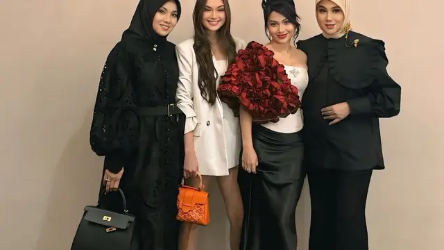 Gaya Anggun Marini Zumarnis Jinjing Tas Hermes Support Calon Mantu, Ariel Tatum, yang Bintangi Film La Tahzan