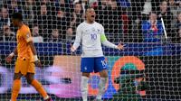 Selebrasi Kylian Mbappe saat Prancis melumat Belanda di Kualifikasi Euro 2024 (AFP)