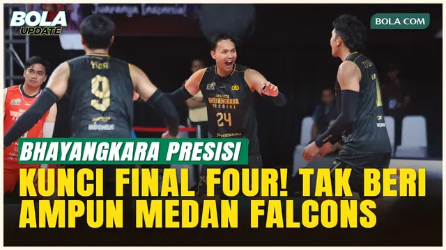 Kemenangan Dramatis 3-0! Medan Falcons Dipaksa Gigit Jari, Bhayangkara Presisi Terlalu Kuat