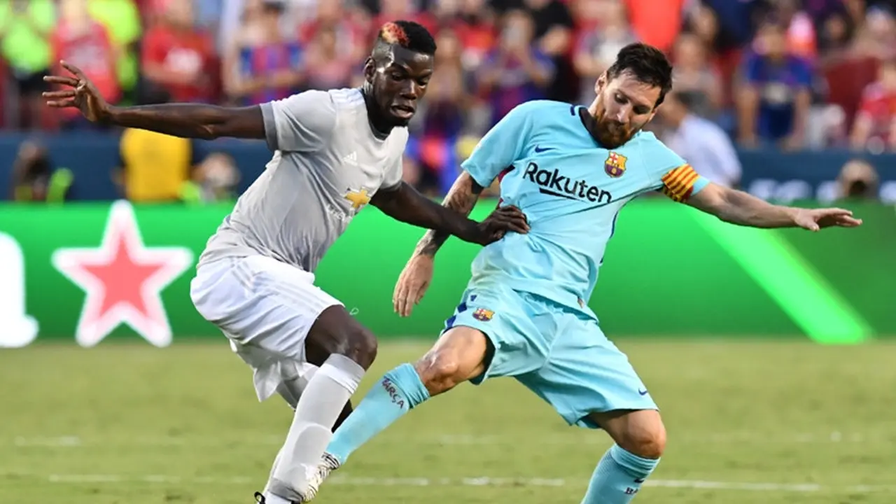 Paul Pogba dan Lionel Messi