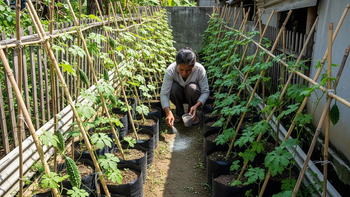 7 Pupuk Sederhana untuk Pare agar Buahnya Banyak, Mudah Dibuat dan Hemat Biaya