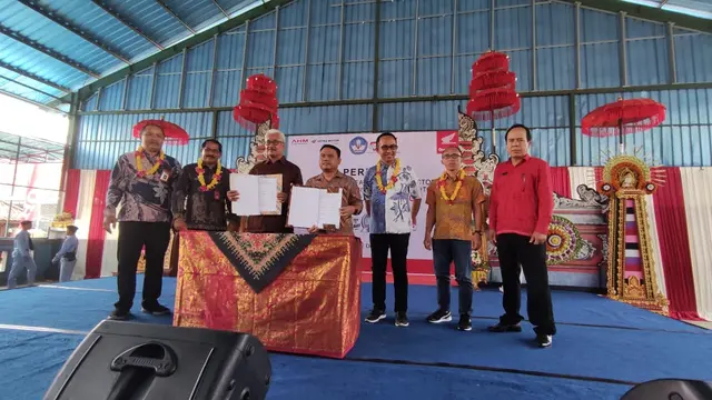 Peresmian Pos AHASS TEFA di SMK PGRI 2 Badung, Bali. (Septian/Liputan6.com)