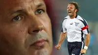 Legenda sepak bola Sinisa Mihajlovic tutup usia pada Jumat (16/12/2022). Ia meninggal dunia pada umur 53 tahun setelah berjuang melawan leukimia. (Foto kolase: AFP/Marco Bertorello dan AFP/Patrick Hertzog)