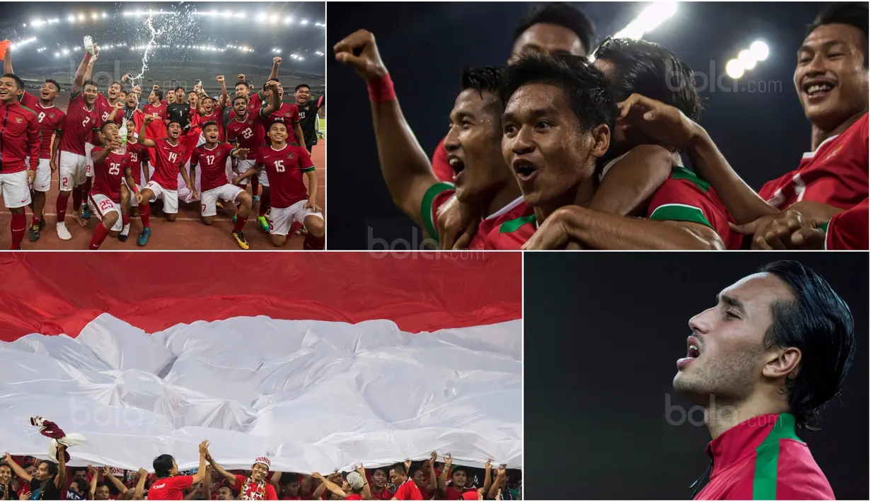 Berikut ini lima momen menarik Timnas Indonesia saat mengalahkan Filipina 3-0 pada laga Grup B SEA Games 2017 Malaysia. (Bola.com/Vitalis Yogi Trisna)