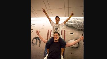 Yusaku Maezawa dan Elon Musk